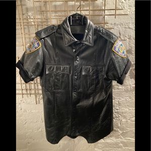 Unisex NYPD Leather jacket